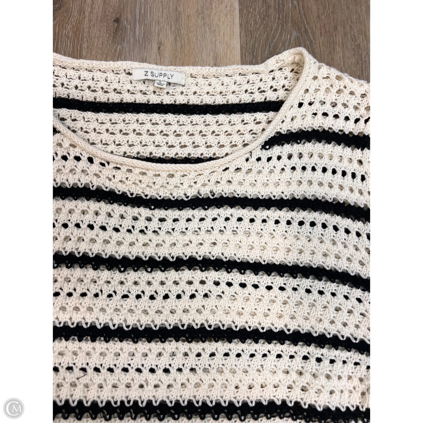 -Sweater By Z Supply In Striped Pattern, Size: L