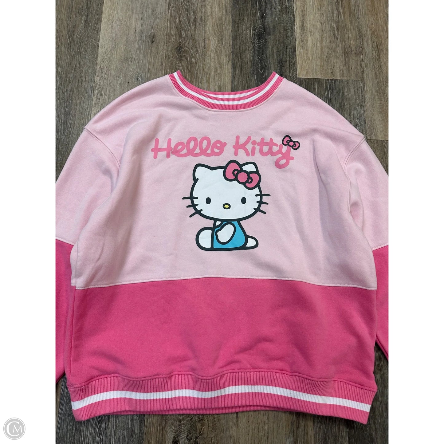 Sweatshirt Crewneck By Hello Kitty In Pink, Size: Xxl