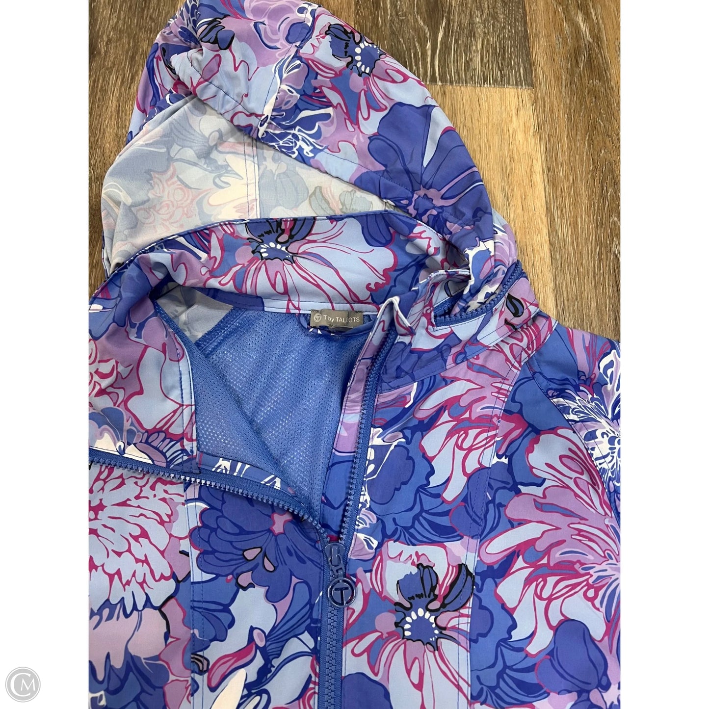 Athletic Jacket By Talbots In Blue, Size: L