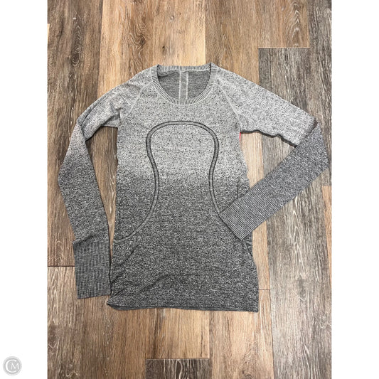 Athletic Top Long Sleeve Crewneck By Lululemon In Grey, Size: 6
