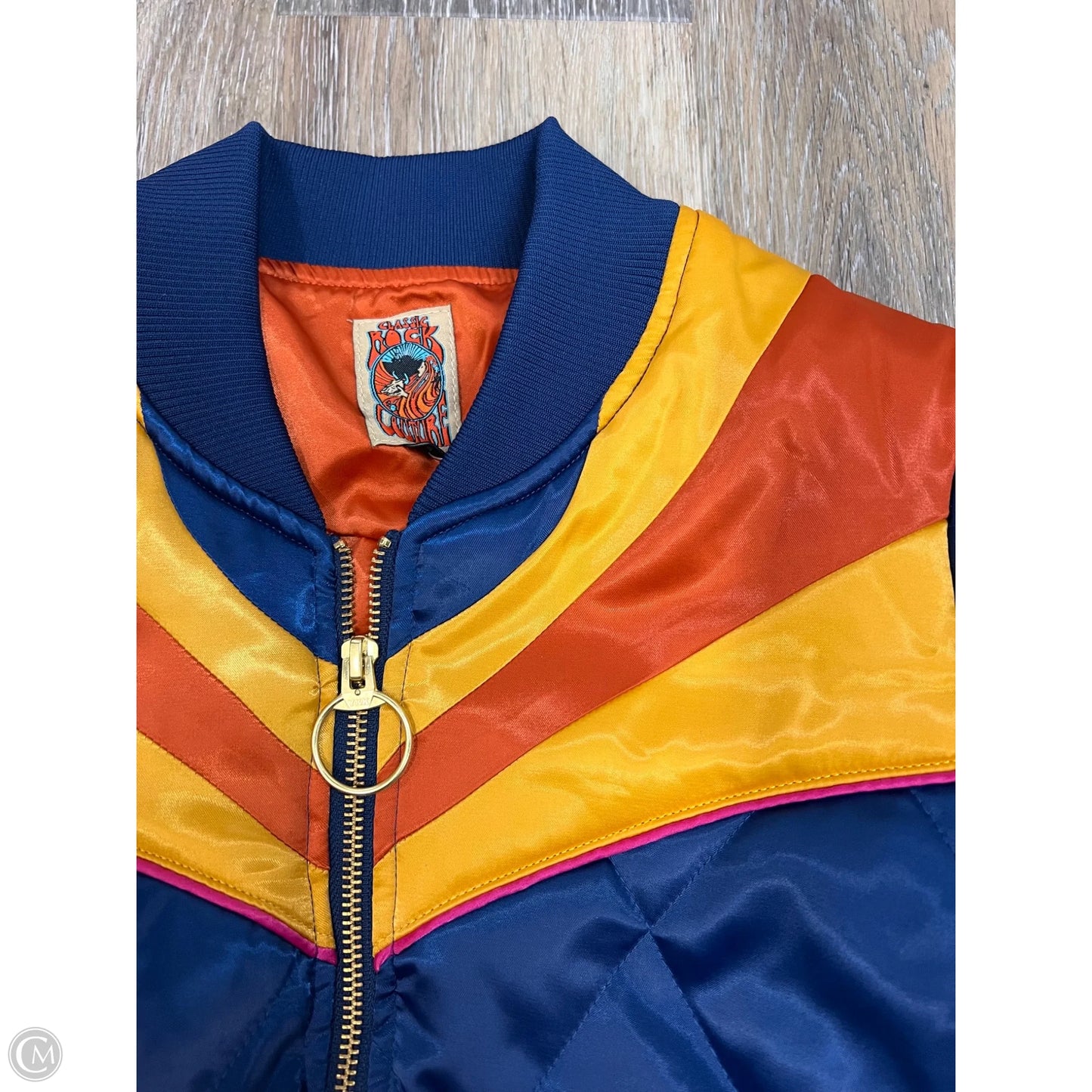 Jacket Other By Classic Rock Couture In Blue & Gold, Size: S