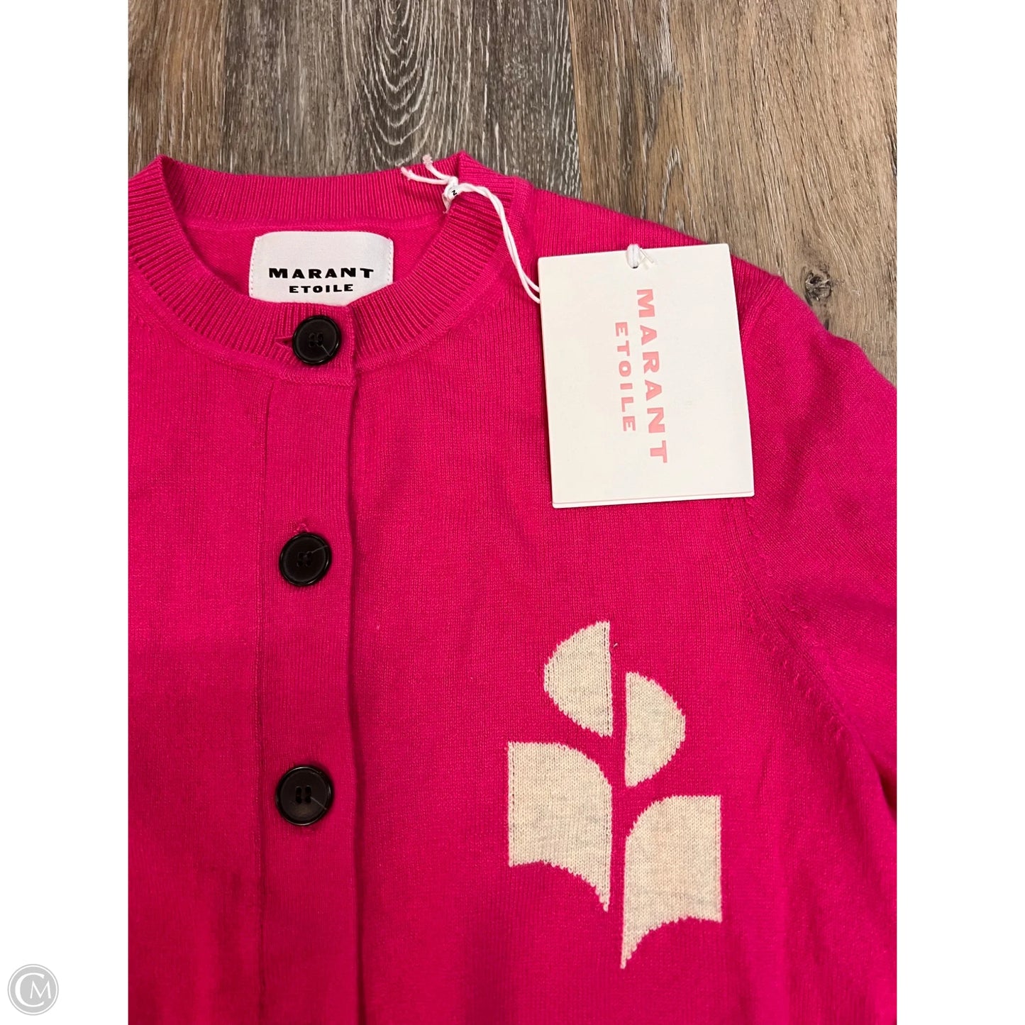 Sweater Cardigan Designer By Isabel Marant In Pink, Size: 6