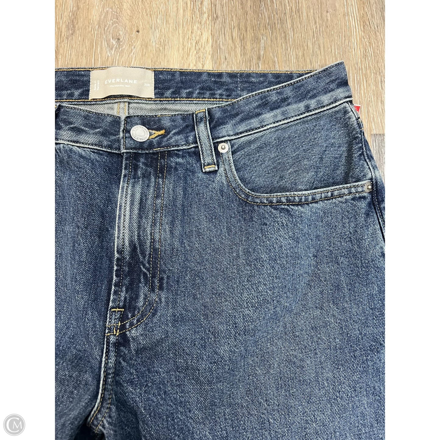 Jeans Wide Leg By Everlane In Blue Denim, Size: 10/30