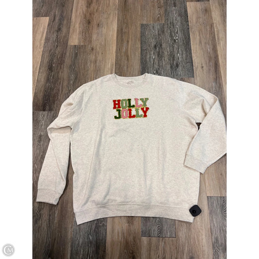 Sweatshirt Crewneck By Sweet Wink In Cream, Size: Xl