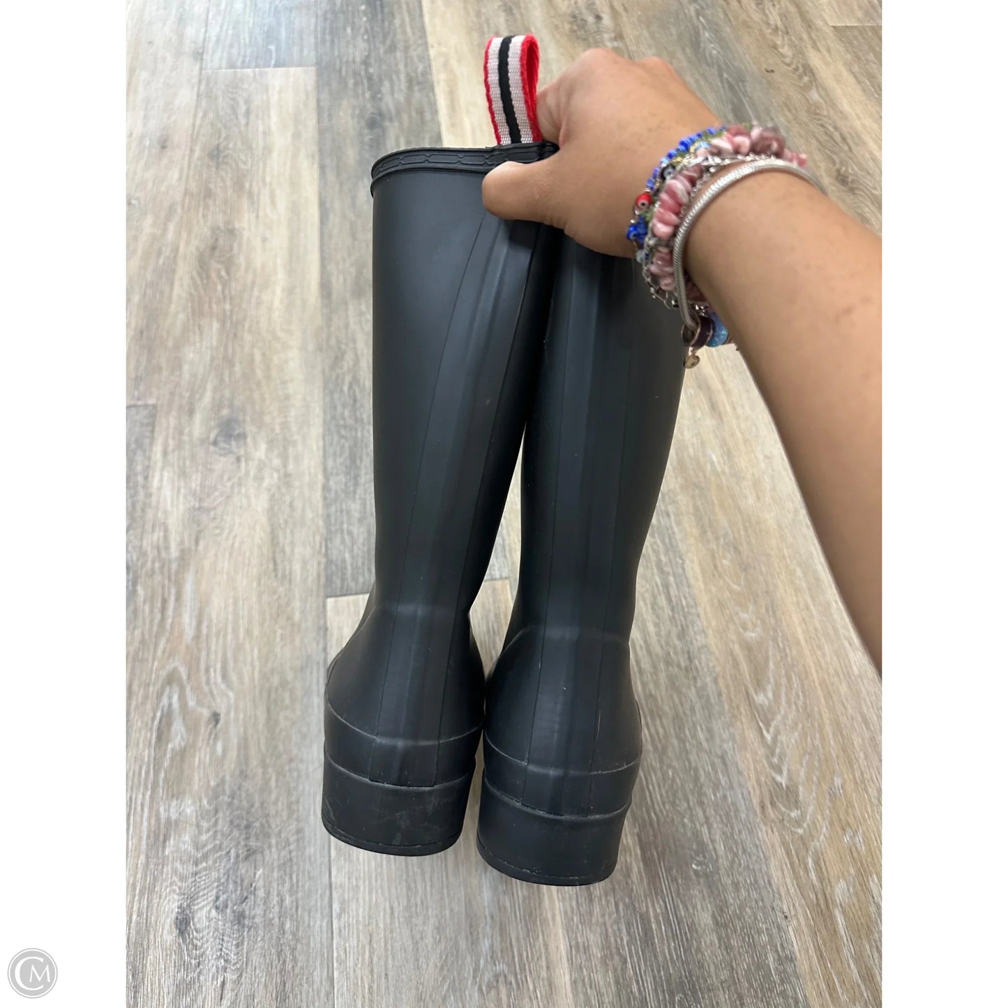 Boots Rain By Hunter In Black, Size: 7