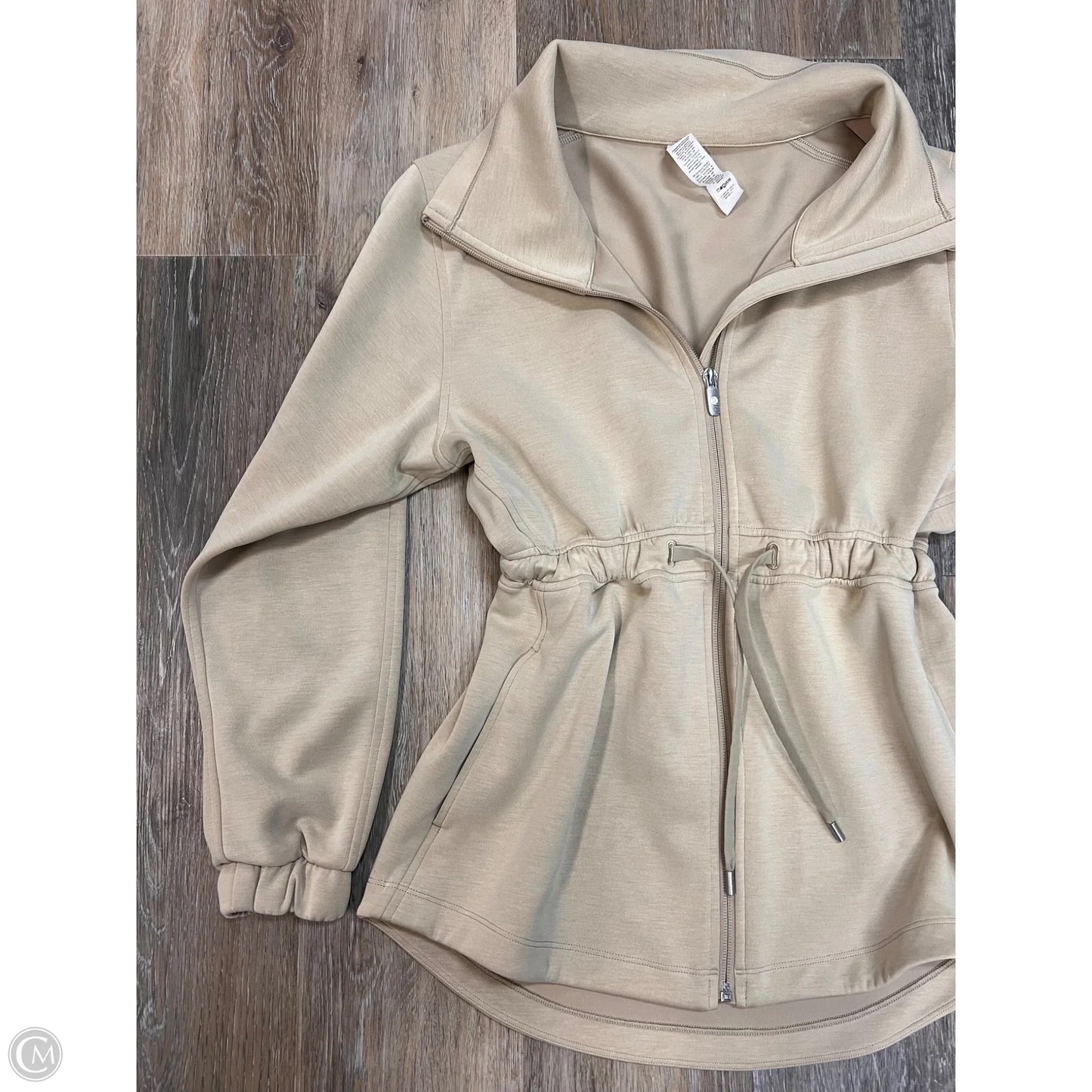 Athletic Jacket By Lululemon In Tan, Size: 2
