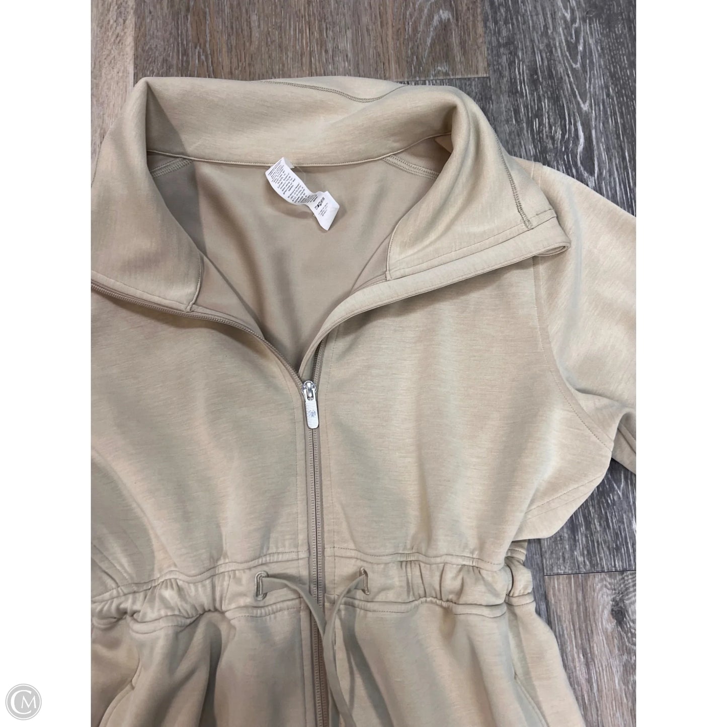 Athletic Jacket By Lululemon In Tan, Size: 2