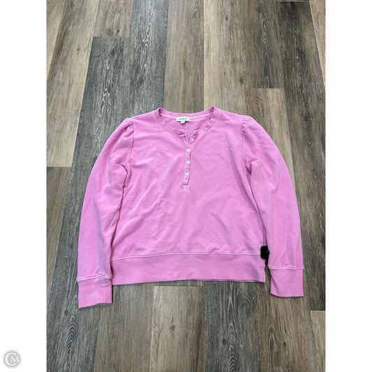 Top Long Sleeve By Evereve In Pink, Size: L