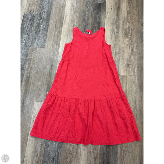 Dress Casual Midi By Eileen Fisher In Red, Size: M
