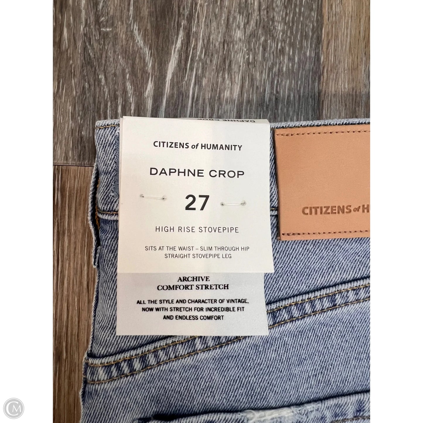 Jeans Cropped By Citizens Of Humanity In Blue Denim, Size: 4/27