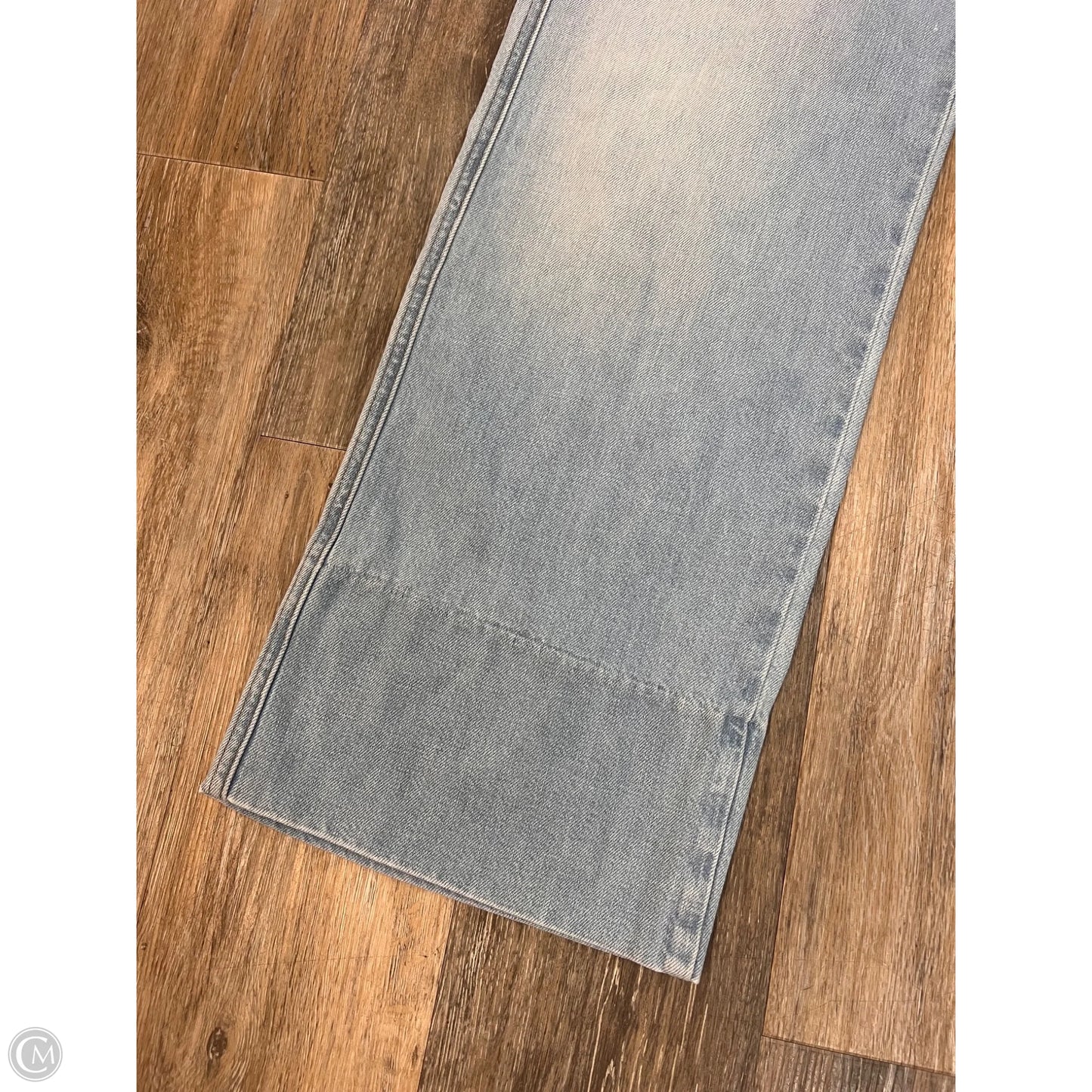 Jeans Wide Leg By Mother In Blue Denim, Size: 4