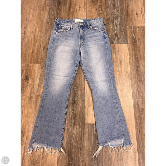 Jeans Cropped By Mother In Blue Denim, Size: 4