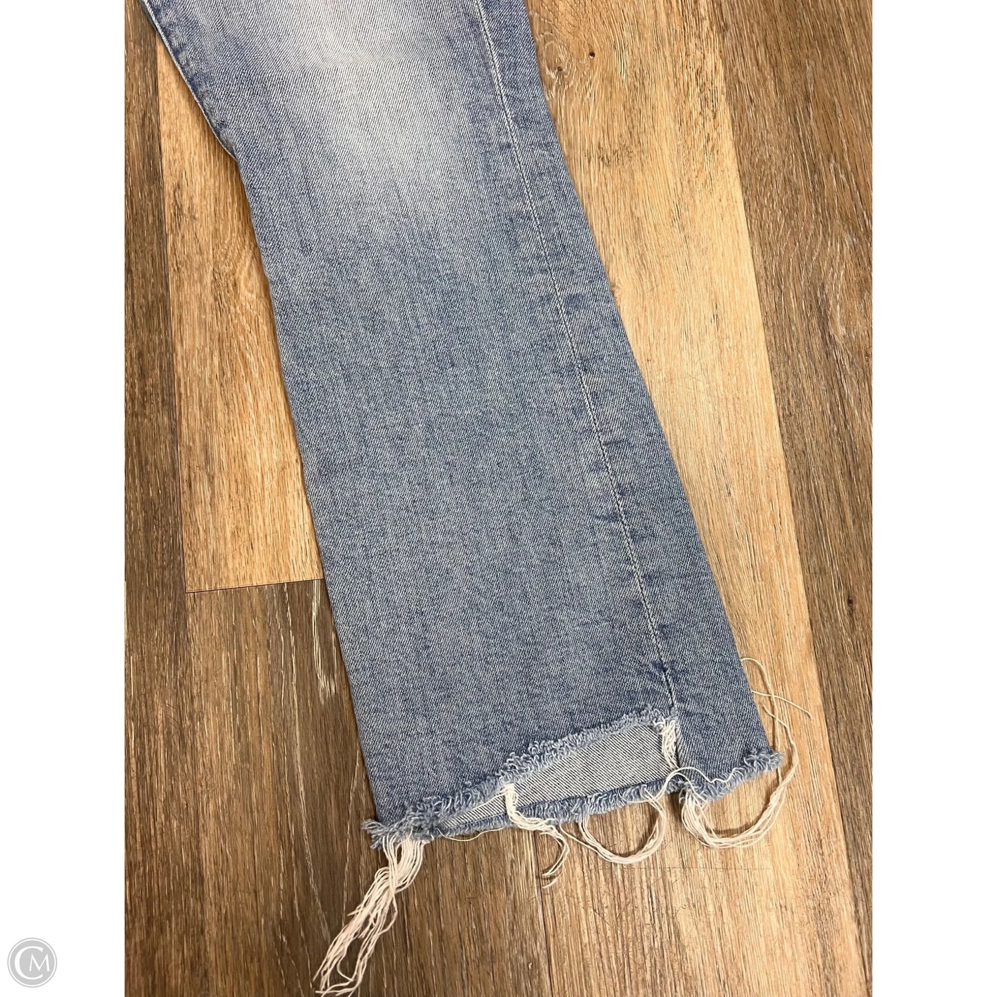 Jeans Cropped By Mother In Blue Denim, Size: 4