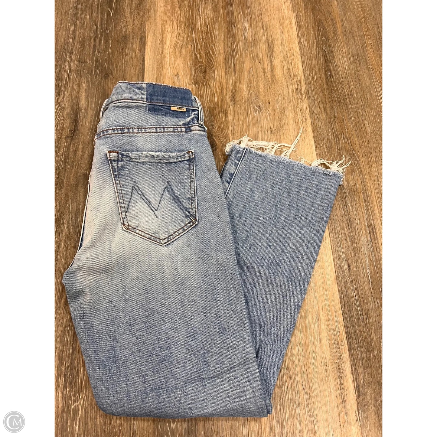 Jeans Cropped By Mother In Blue Denim, Size: 4