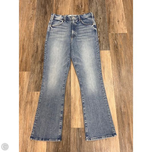 Jeans Straight By Mother In Blue Denim, Size: 4