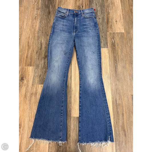 Jeans Flared By Mother In Blue Denim, Size: 4