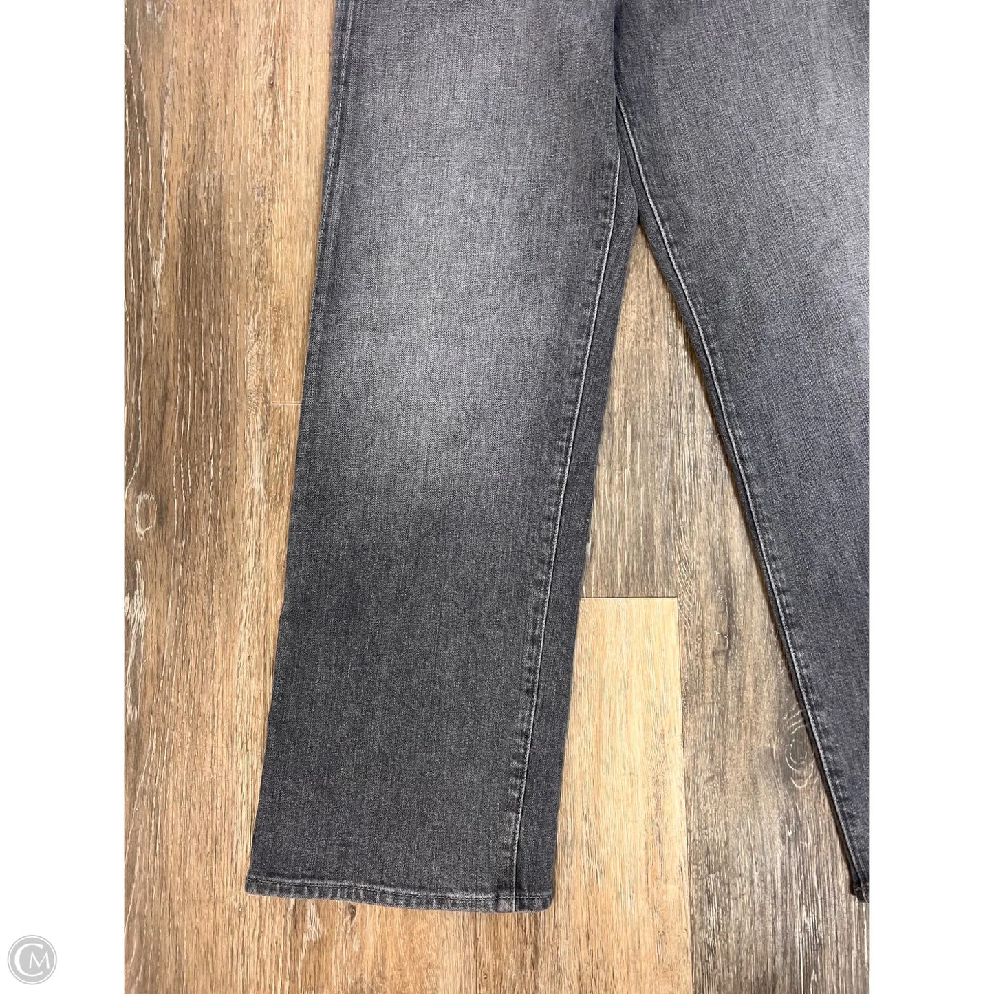 Jeans Straight By Mother In Grey Denim, Size: 4