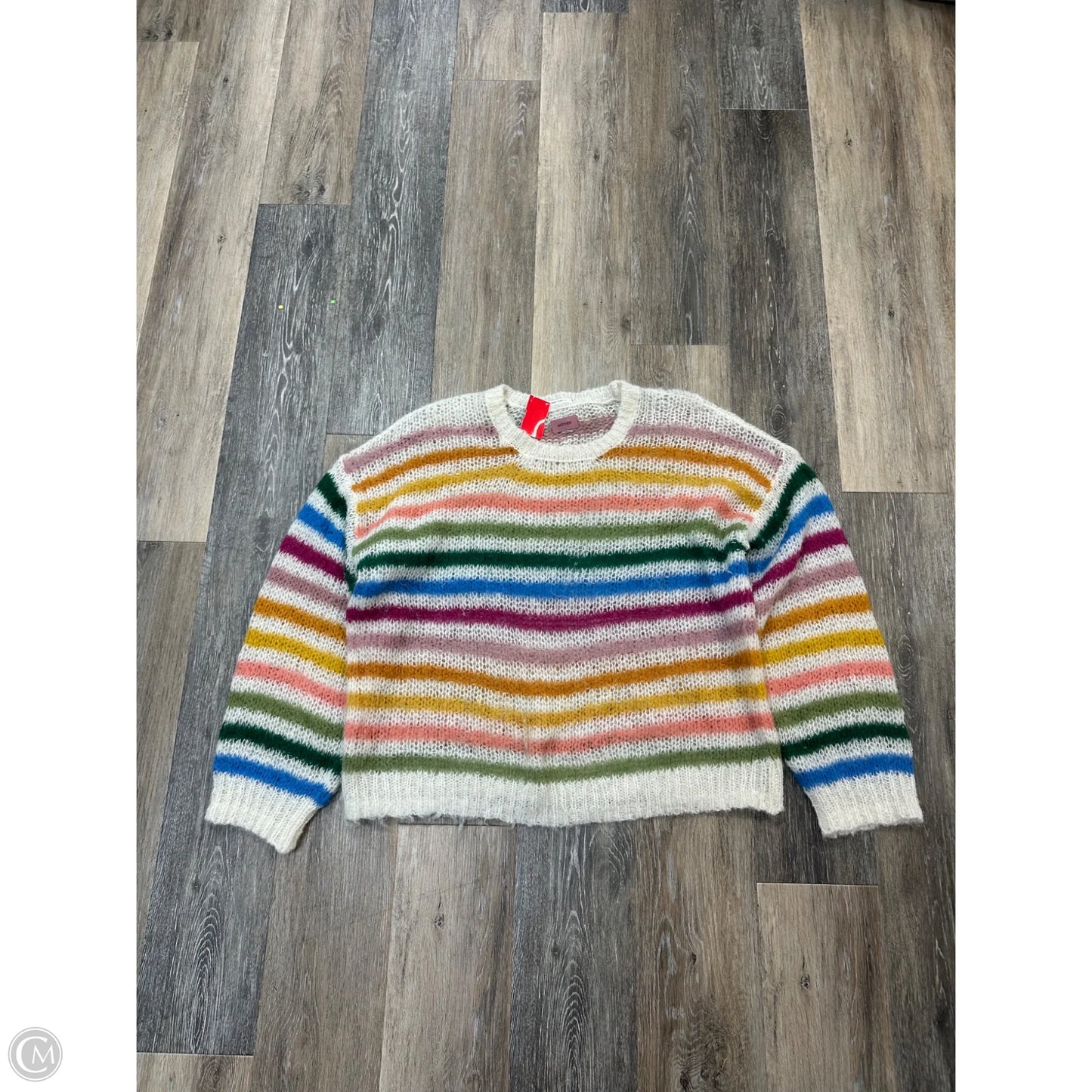 Sweater By Mother In Rainbow Print, Size: Xl