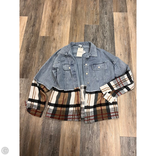 Jacket Denim By Ee Some In Blue Denim, Size: L