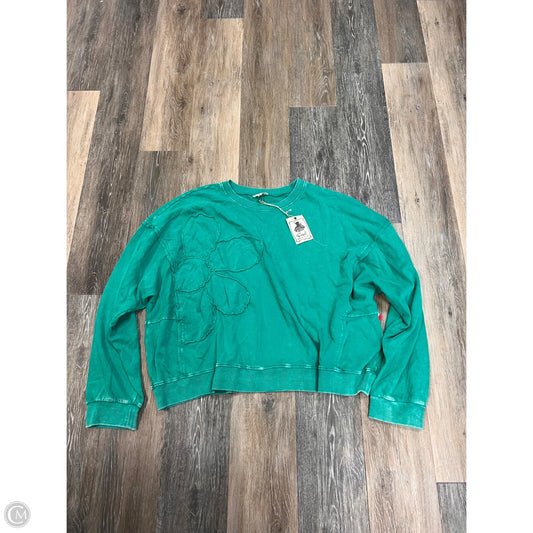 Top Long Sleeve By Easel In Green, Size: L