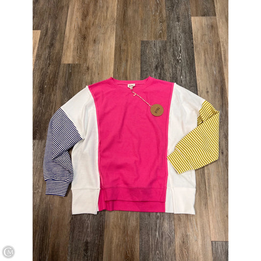Top Long Sleeve By Bibi In Pink, Size: M