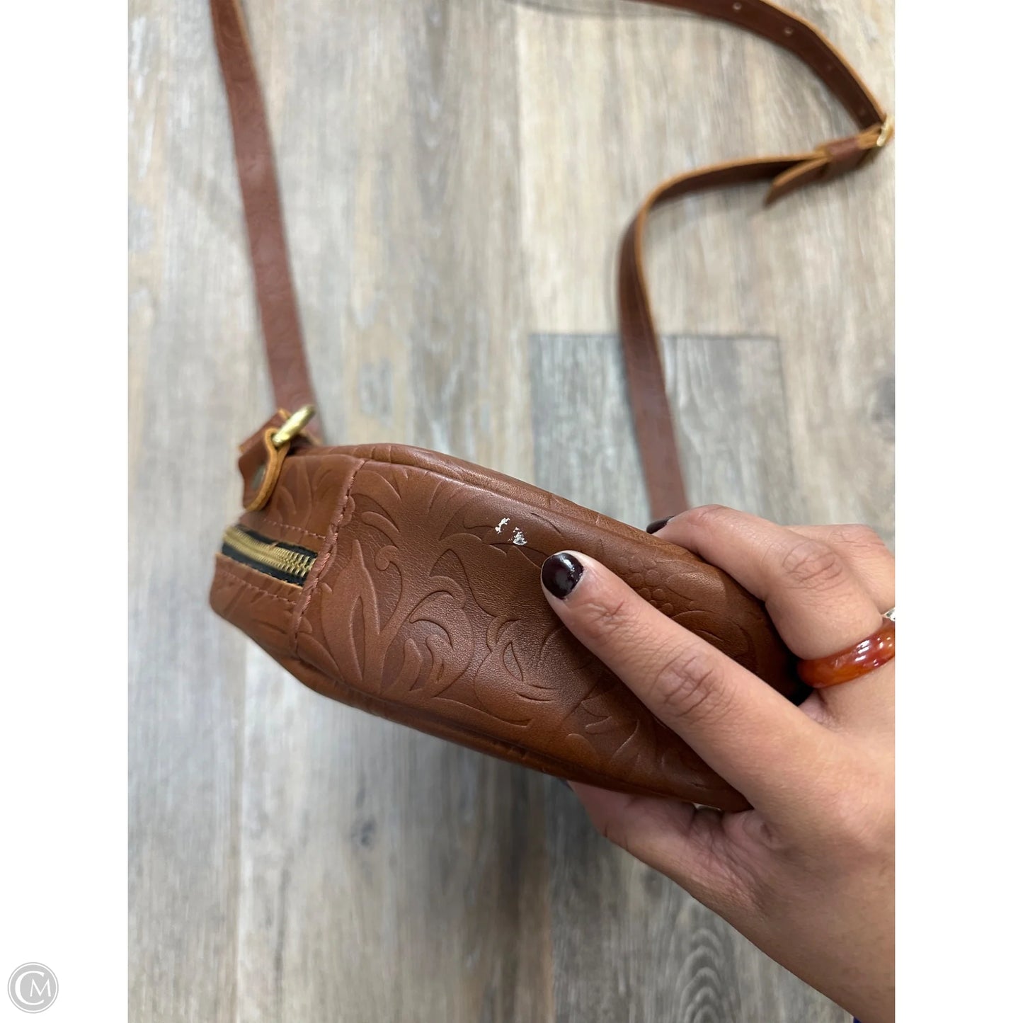 Crossbody Leather By Portland Leather, Size: Medium