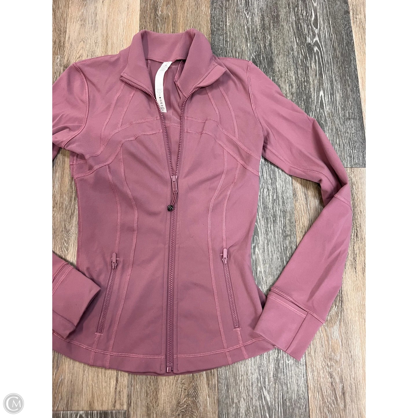 Athletic Jacket By Lululemon In Mauve, Size: 4