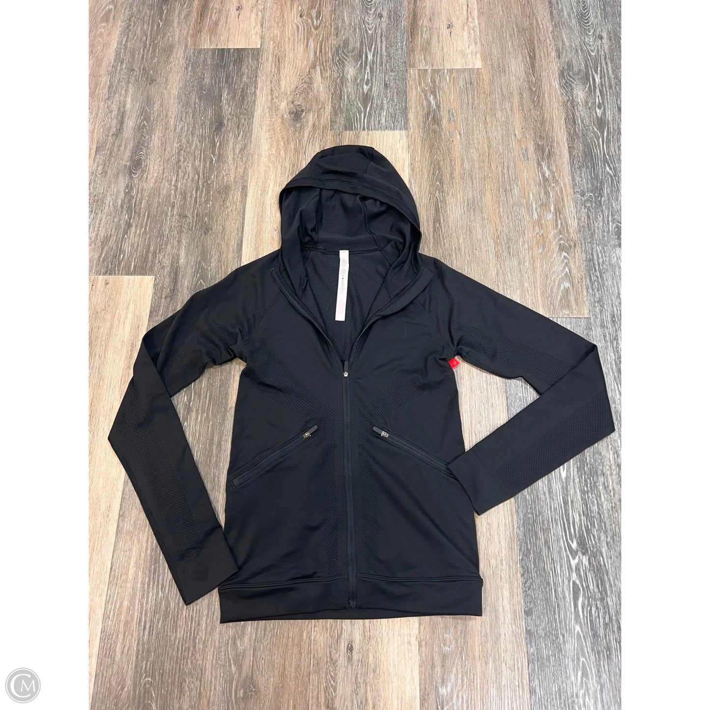 Athletic Jacket By Lululemon In Black, Size: 6