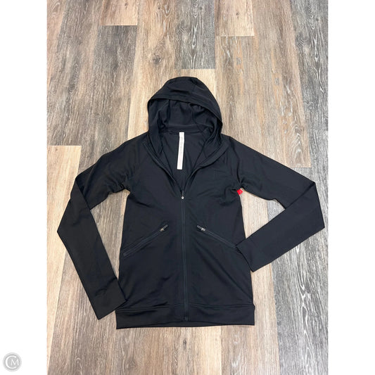 Athletic Jacket By Lululemon In Black, Size: 6