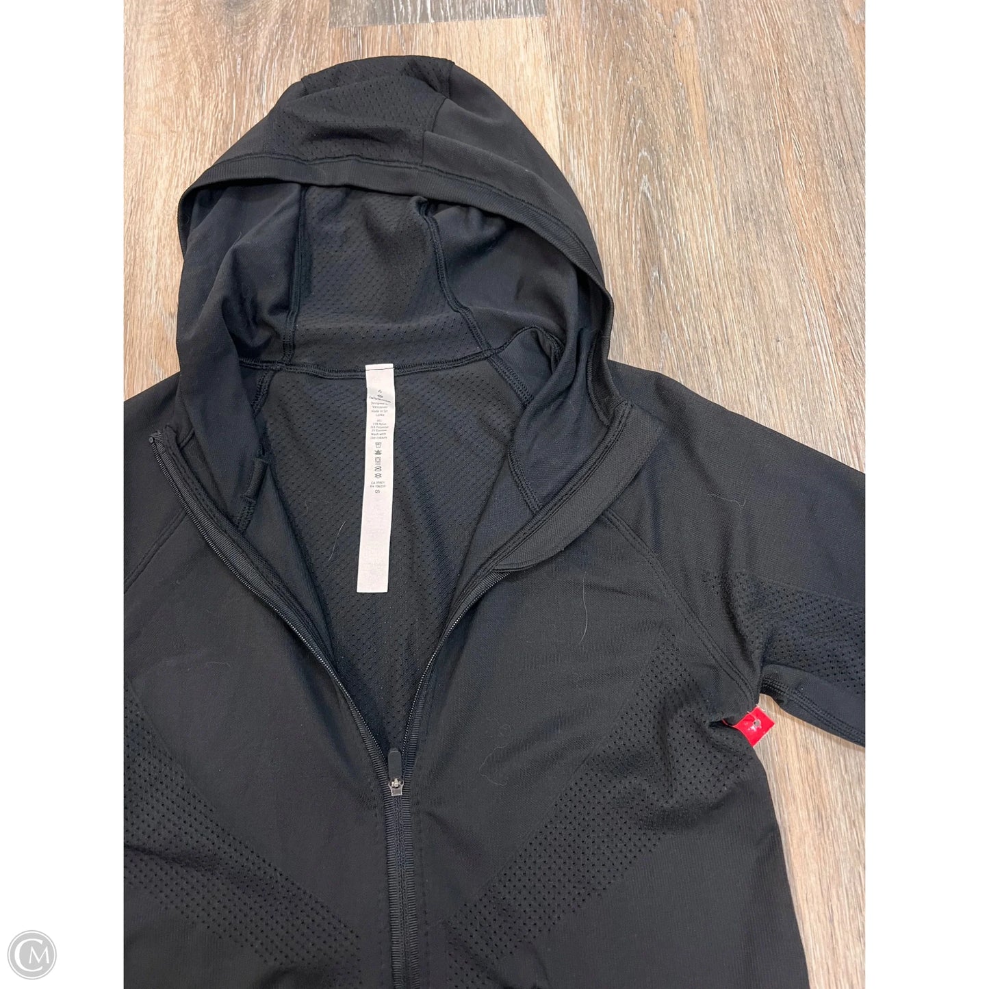 Athletic Jacket By Lululemon In Black, Size: 6