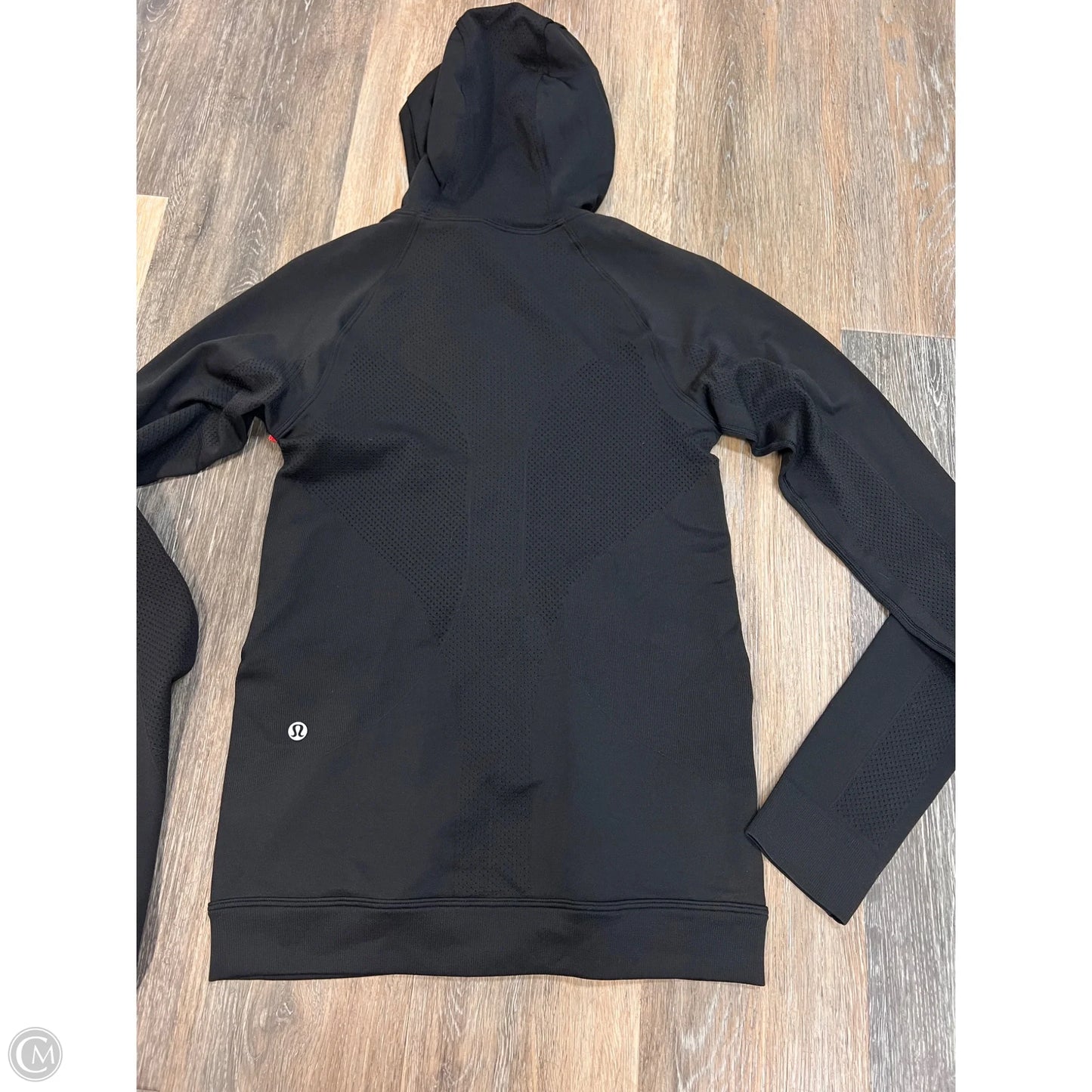Athletic Jacket By Lululemon In Black, Size: 6
