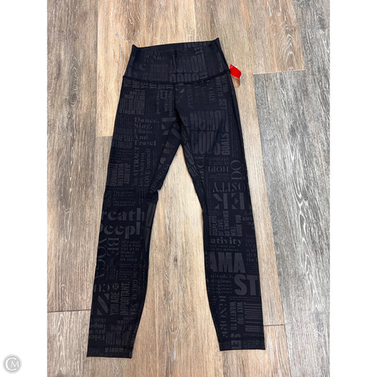 Athletic Leggings By Lululemon In Black, Size: 4