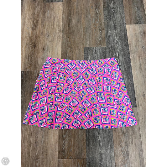 Athletic Skort By Lulu B In Pink, Size: Xl
