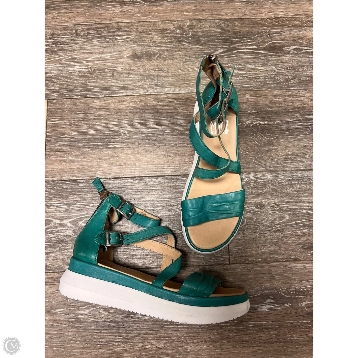 Sandals Flats By Miz Mooz In Green, Size: 9