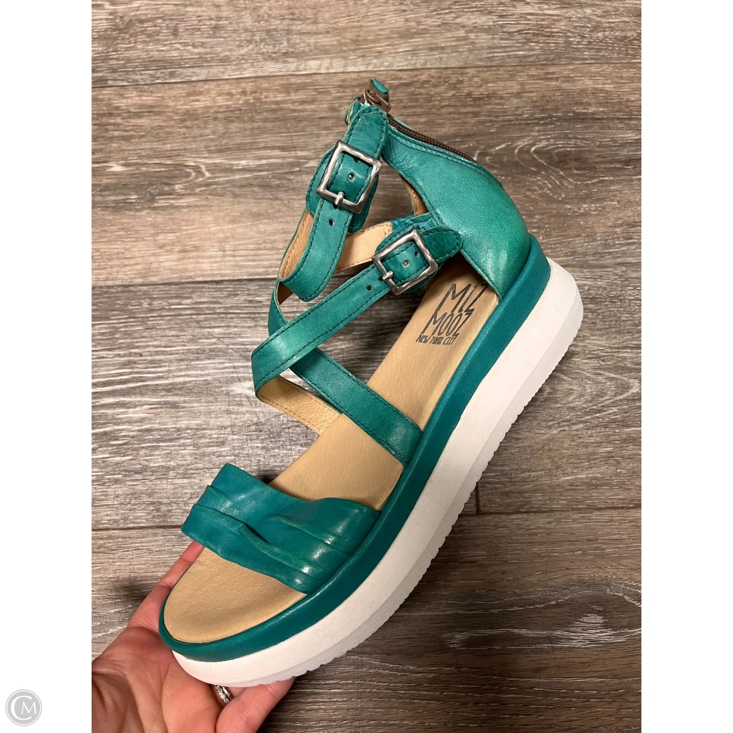 Sandals Flats By Miz Mooz In Green, Size: 9