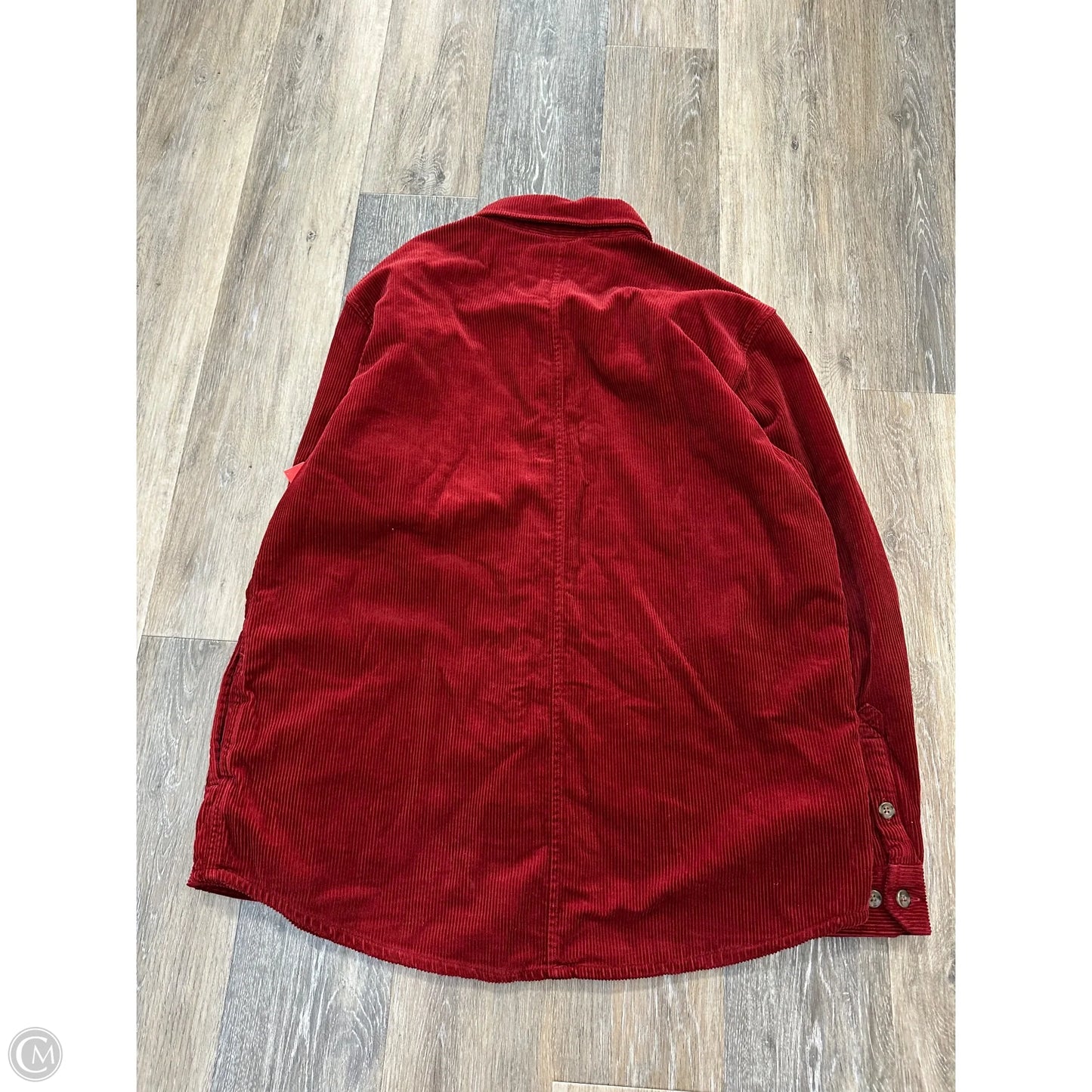 Jacket Shirt By Carhartt In Red, Size: L