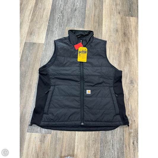 Vest Puffer & Quilted By Carhartt In Black, Size: Xl