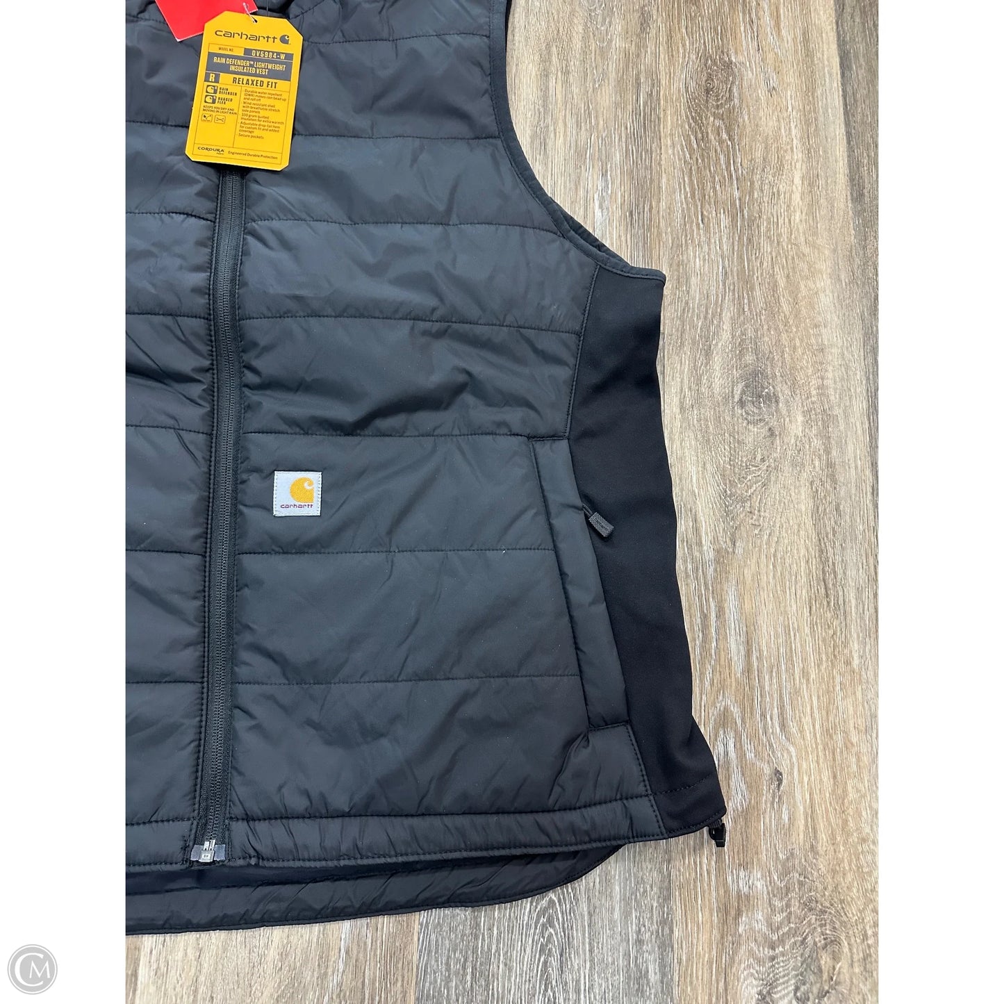 Vest Puffer & Quilted By Carhartt In Black, Size: Xl