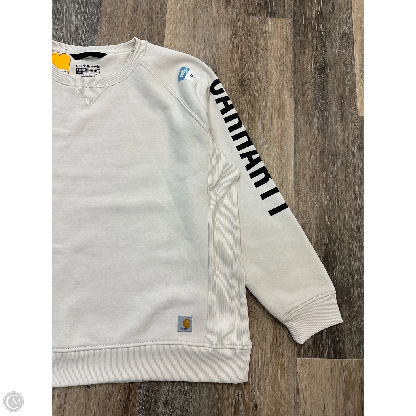 Athletic Sweatshirt Crewneck By Carhartt In White, Size: Xxl