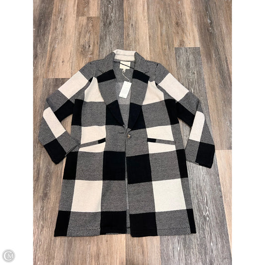 Sweater Cardigan By Thread And Supply In Black & Cream, Size: L