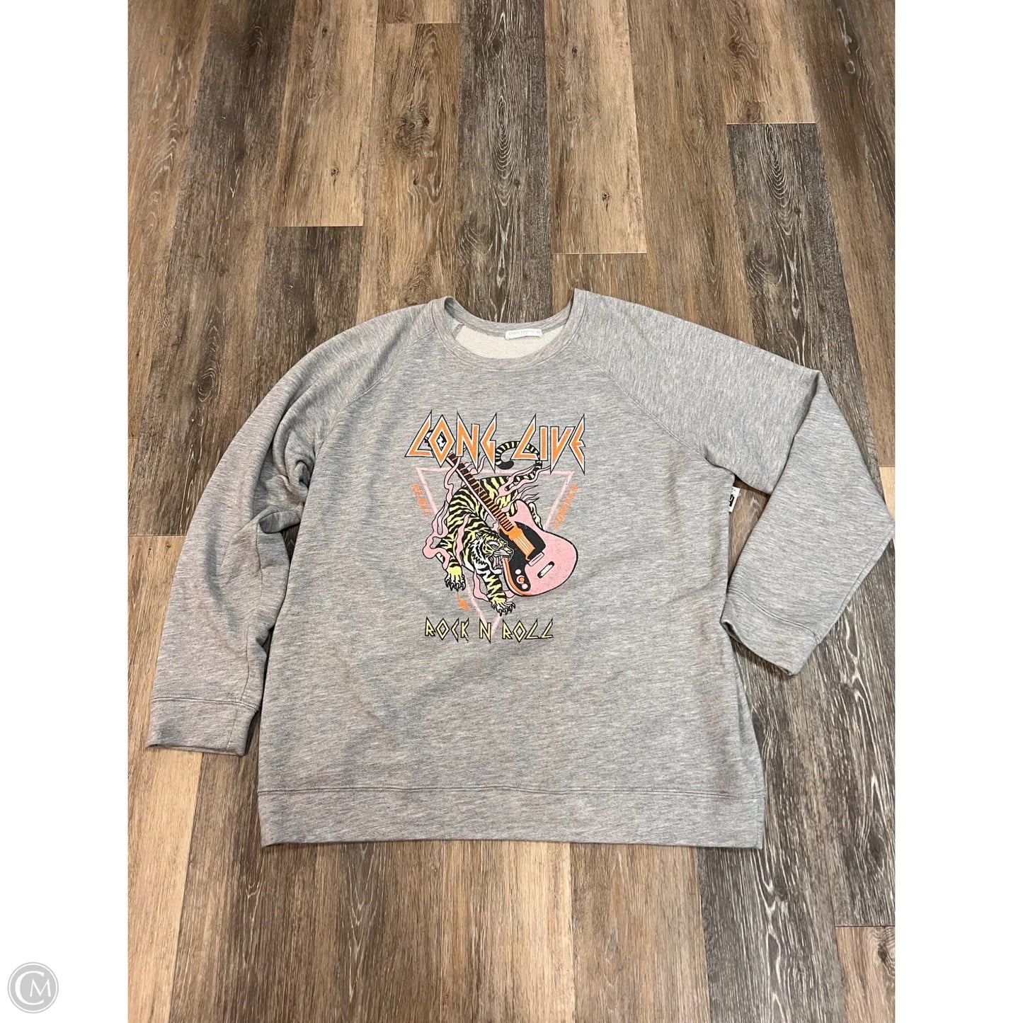 Sweatshirt Crewneck By Eighty Eight In Grey, Size: 3x