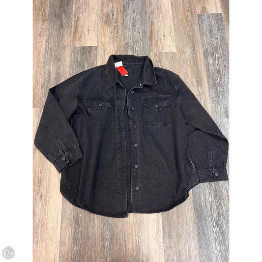 Jacket Denim By Maurices In Black Denim, Size: Xxl
