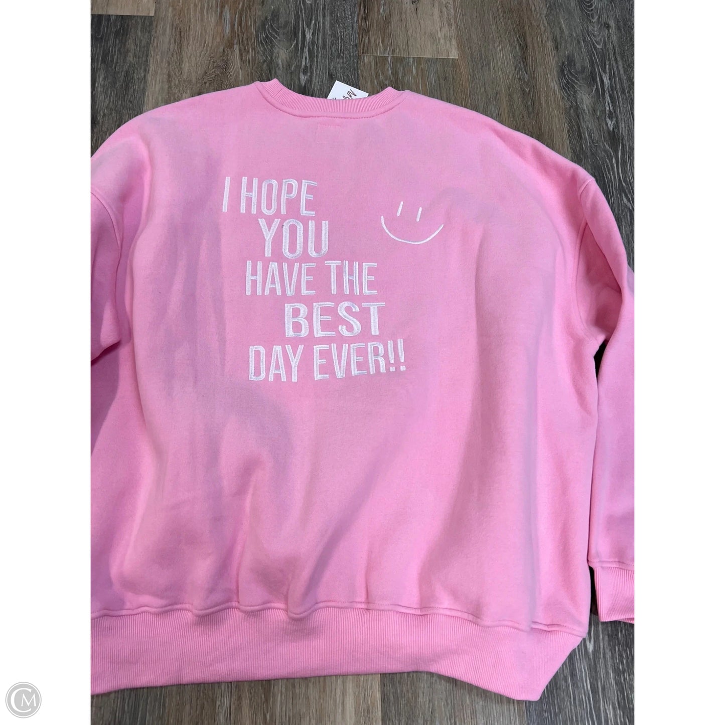 Sweatshirt Crewneck By Sunkissed Coconut In Pink, Size: XXXL