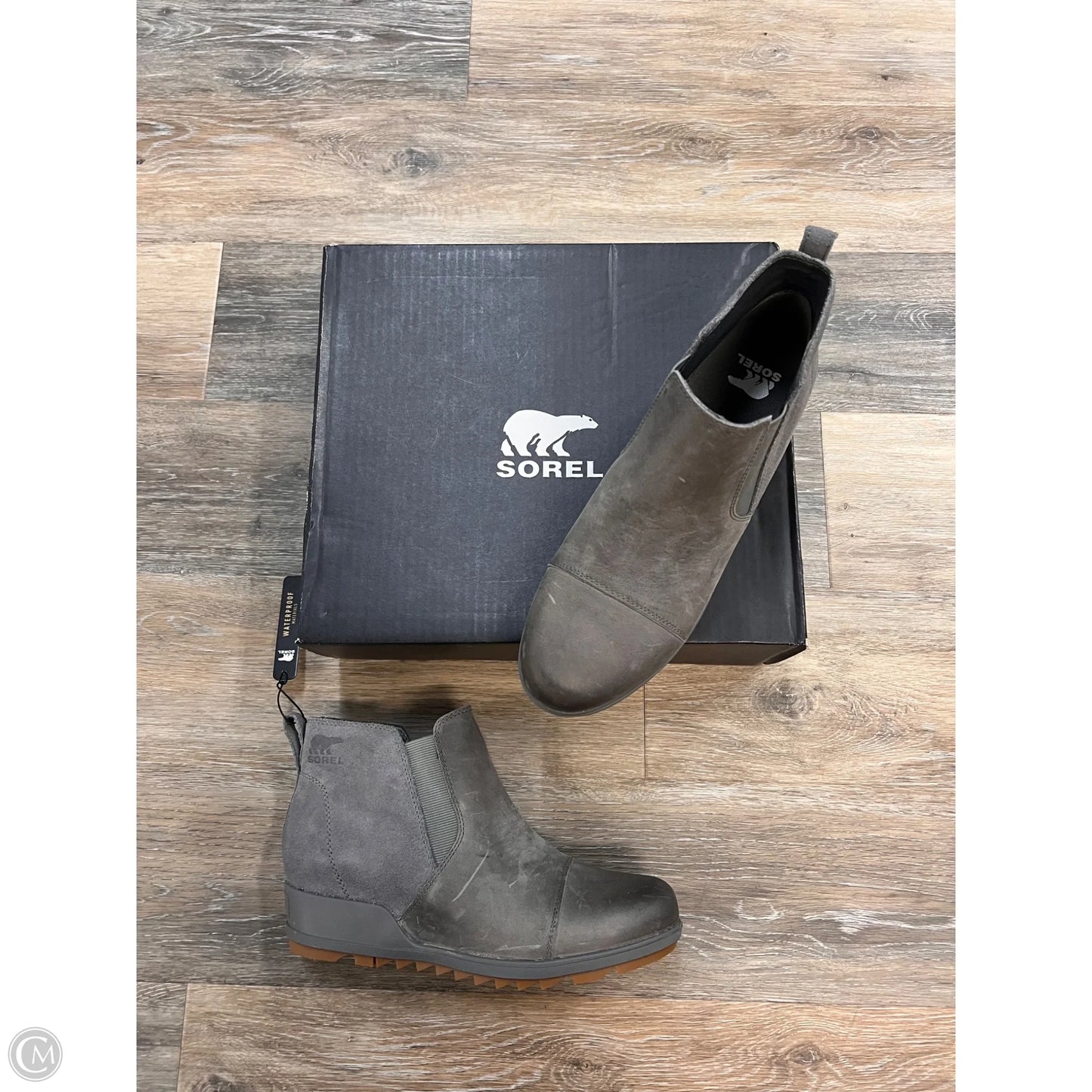 Boots Ankle Heels By Sorel In Grey, Size: 11