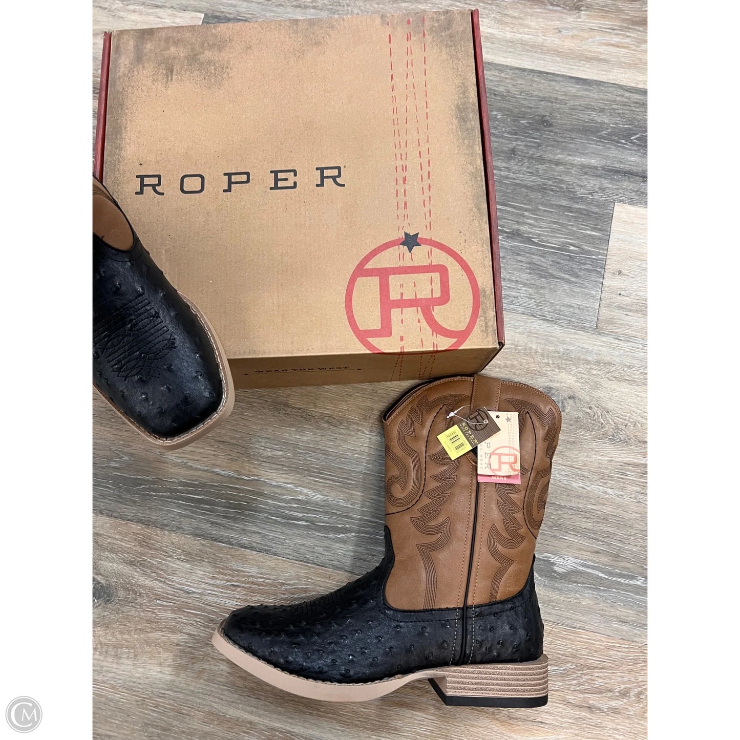 Boots Western By Roper In Black & Brown, Size: 11 (men’s 9.5)