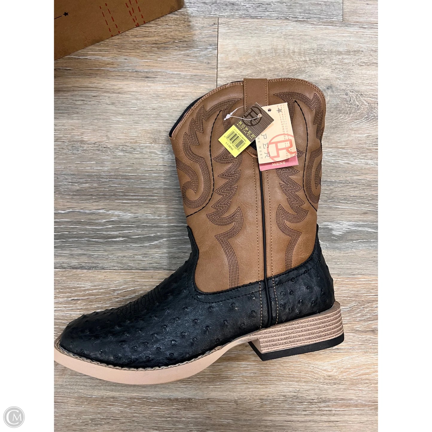 Boots Western By Roper In Black & Brown, Size: 11 (men’s 9.5)