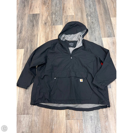 Coat Raincoat By Carhartt In Black, Size: 2x