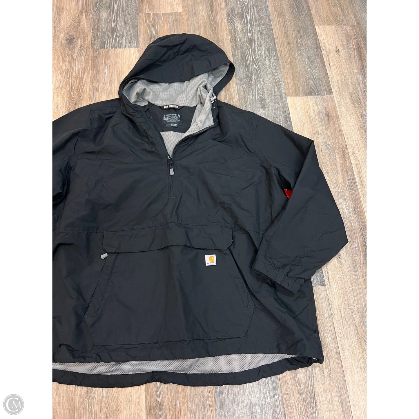 Coat Raincoat By Carhartt In Black, Size: 2x