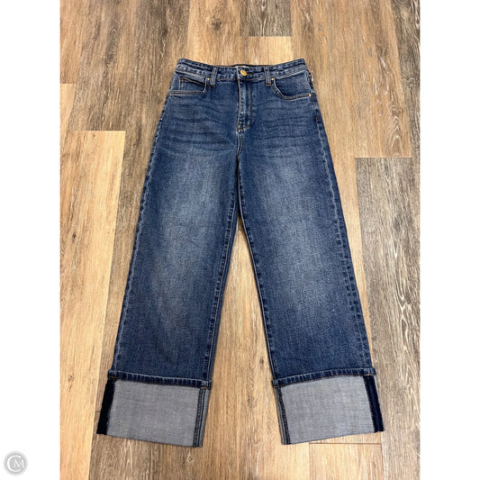 Jeans Wide Leg By Kut In Blue Denim, Size: 0