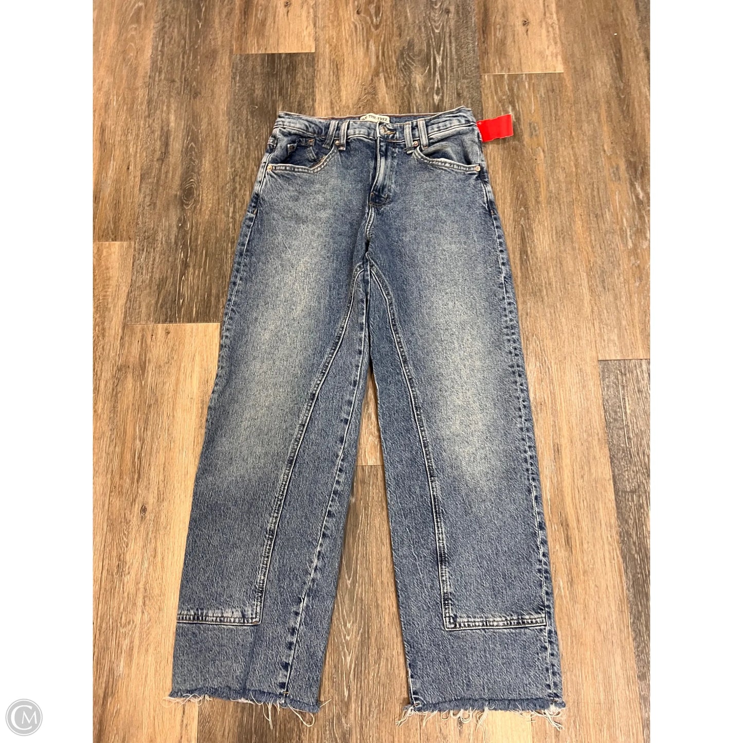 Jeans Wide Leg By We The Free In Blue Denim, Size: 4